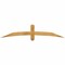 Ekena Millwork Bellingham Rough Sawn Timber Gable Bracket, Western Red Cedar, 72"W x 15"H x 2"D x 4"F, 5/12 Pitch GBW072X15X0204BEL00RWR - alternate 1